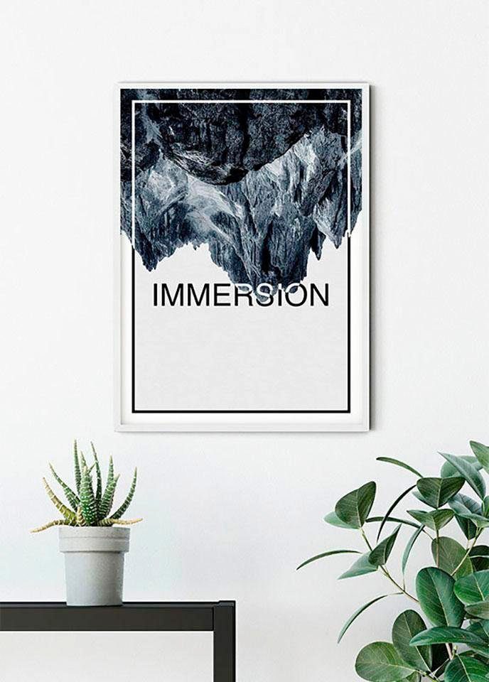 Immersion Wohnzimmer Texte Schlafzimmer, Sprüche & Komar Kinderzimmer, Abstrakt, St), Steel, (1 Poster