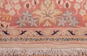 Wollteppich Täbriz 40 Raj Teppich handgeknüpft rosa, morgenland, rechteckig, Höhe: 7 mm, handgeknüpft