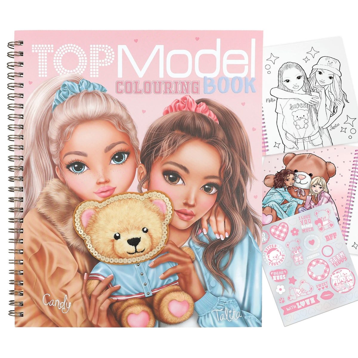 Depesche Spiel TOPModel Malbuch TEAM TEDDY - 40 Seiten + Sticker
