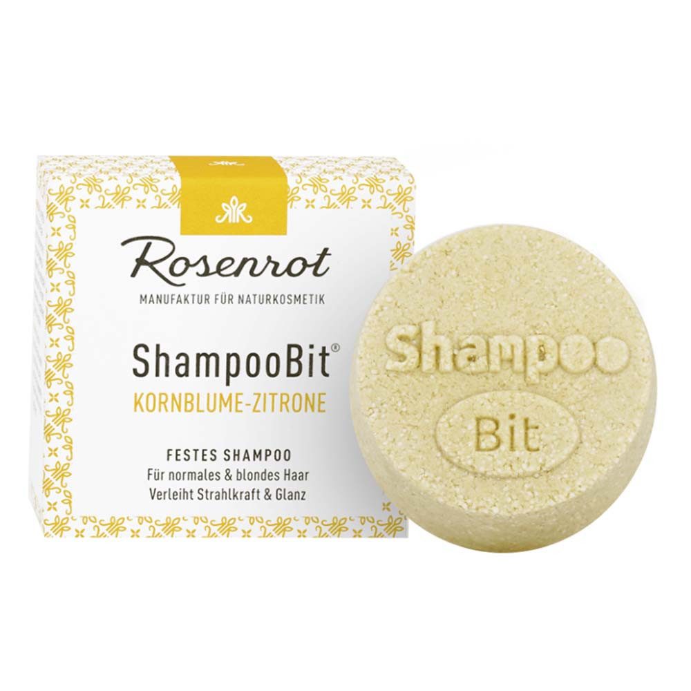 Festes Haarshampoo Festes ShampooBit® - Kornblume-Zitrone 60g