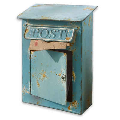 Mirabeau Organizer Deko-Briefkasten Boîte Postale antikblau