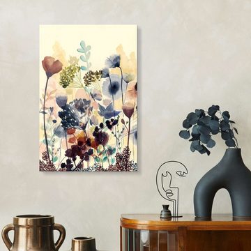 Posterlounge Acrylglasbild Grace Popp, Sommerblüten, Wohnzimmer Illustration