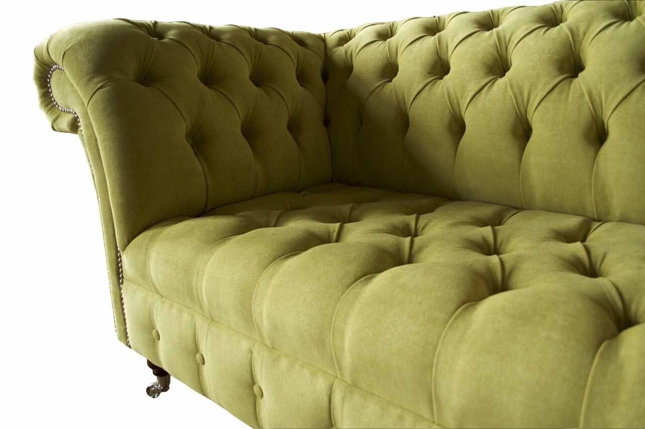 Sofa In Chesterfield, JVmoebel Made Luxus Europe Sitzer Zweisitzer Sofa Hellgrün 2 Wohnzimmer