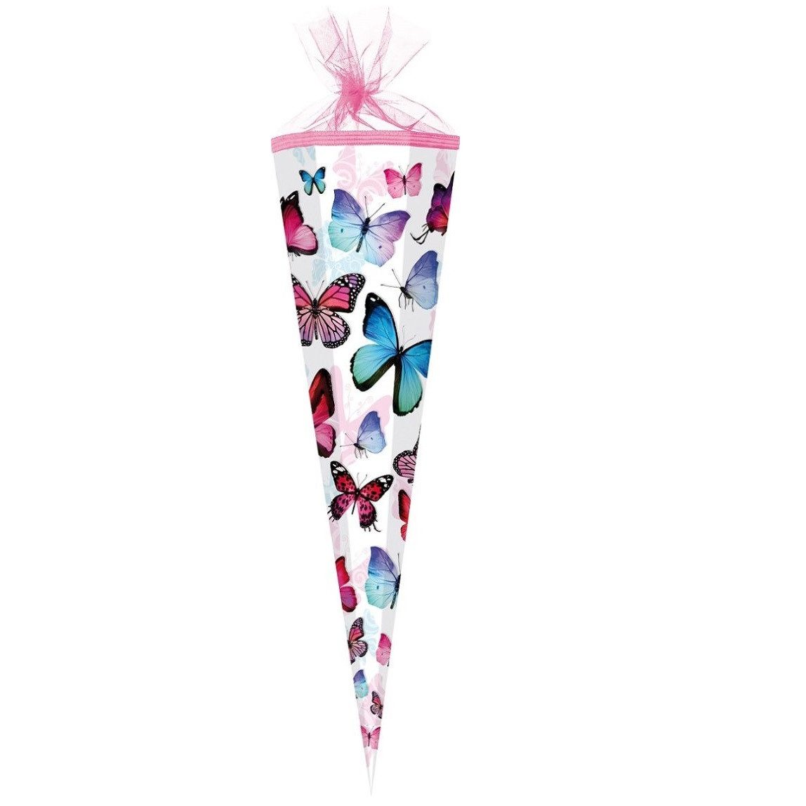 Schultüte BUTTERFLY Schmetterlinge weiß