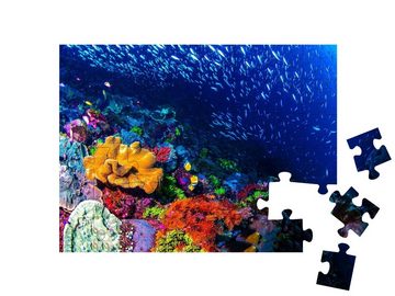puzzleYOU Puzzle Atemberaubendes buntes Korallenriff, 48 Puzzleteile, puzzleYOU-Kollektionen Unterwasser