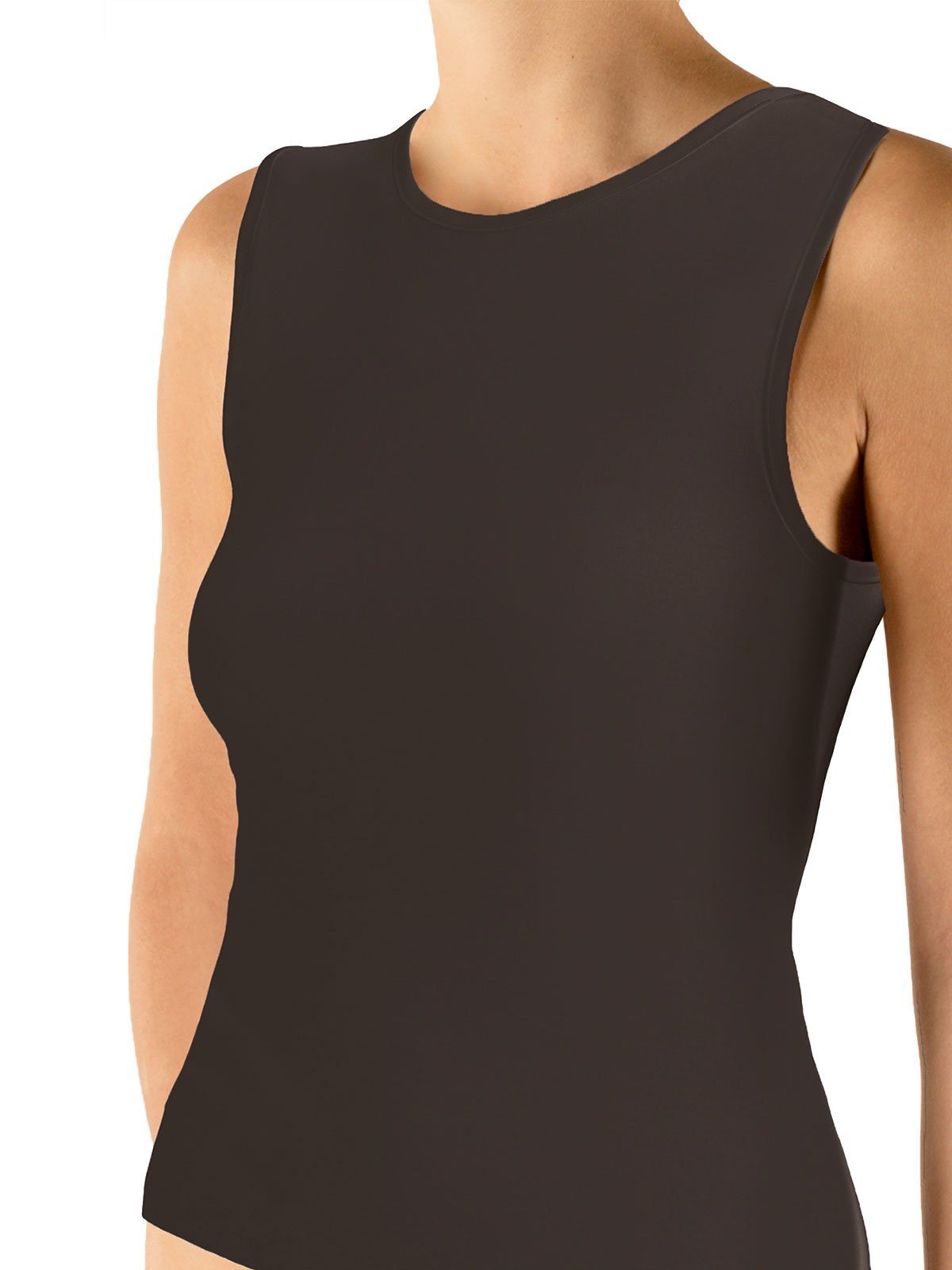 schwarz 3er Damen (Packung, Shirt C. Cotton 3-St) Arm Achselhemd Nina ohne Von Pack Fine -