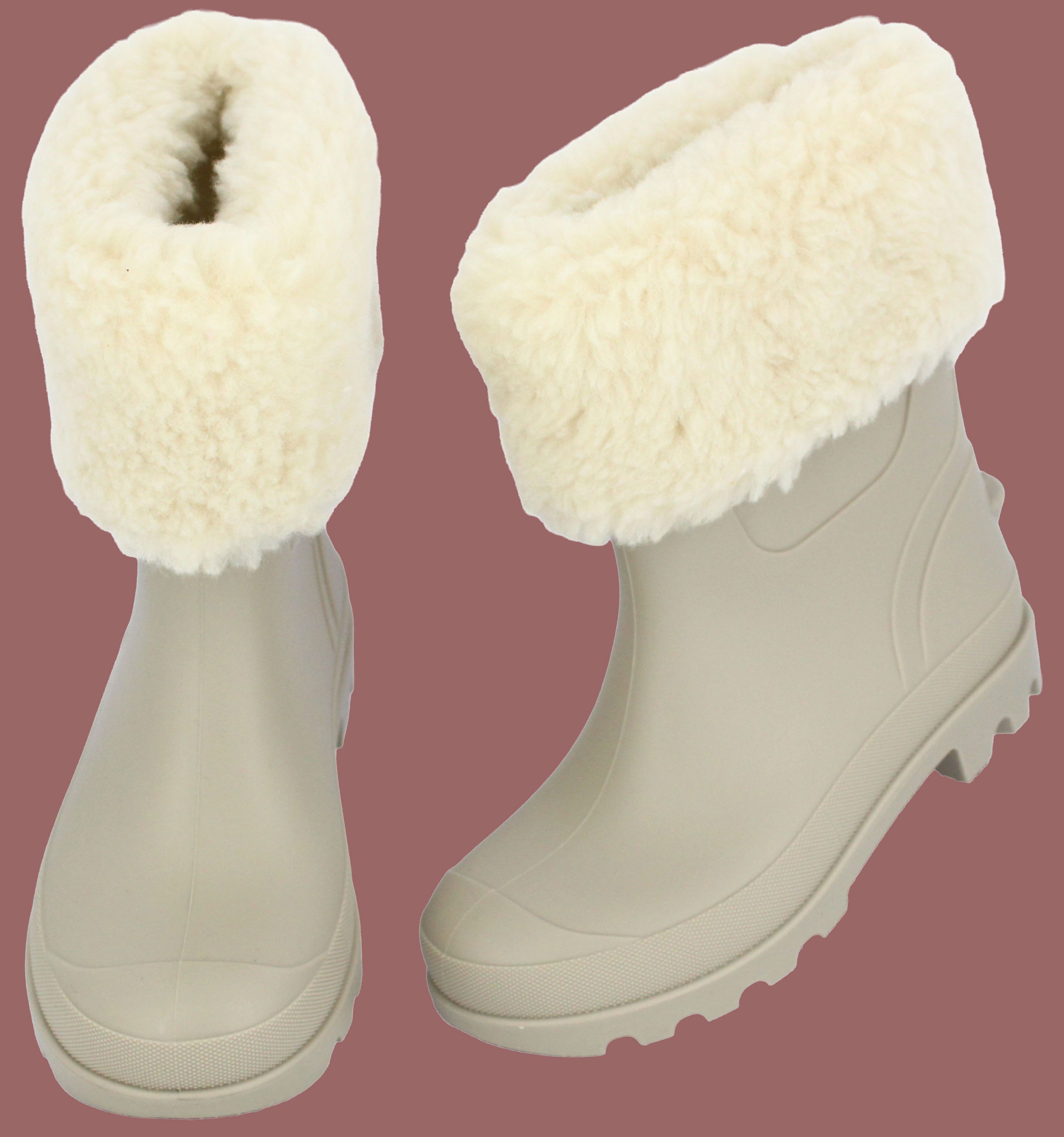 Beck Regenstiefel mit leichtem Warmfutter Big Fellow Plüsch Gummistiefel – Bild 5 von 5