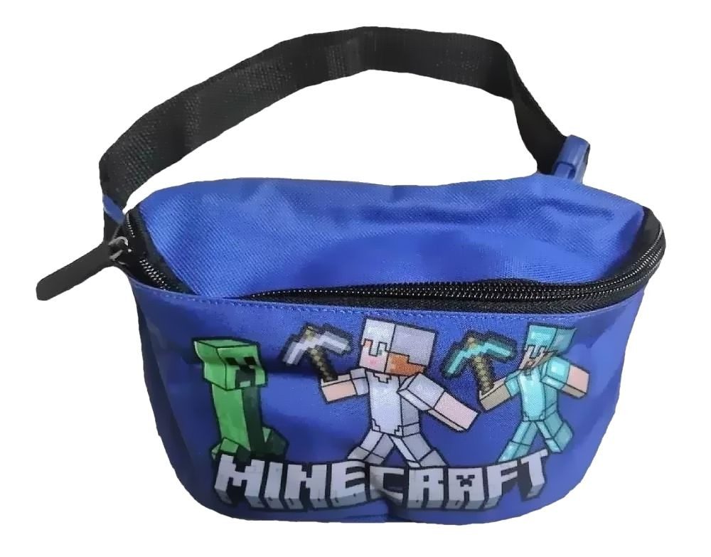 Minecraft Bauchtasche Minecraft Bauchtasche Blau Kinder & Jugendliche – Crossbody Bag, Minecraft Crossbag