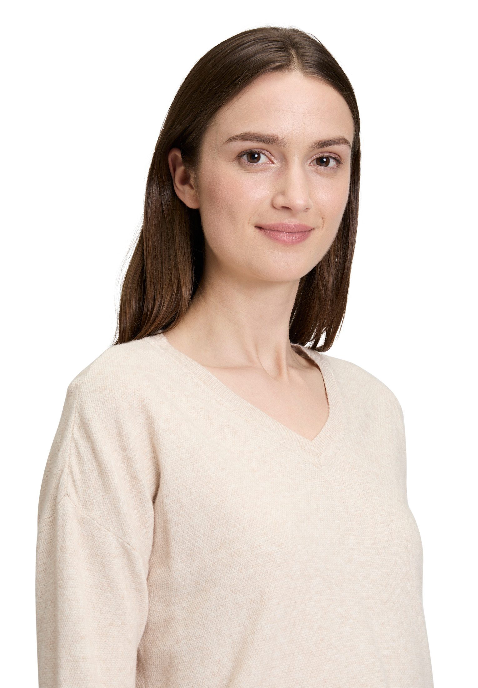 Betty&Co Strickpullover Damen mit V-Ausschnitt (1-tlg)