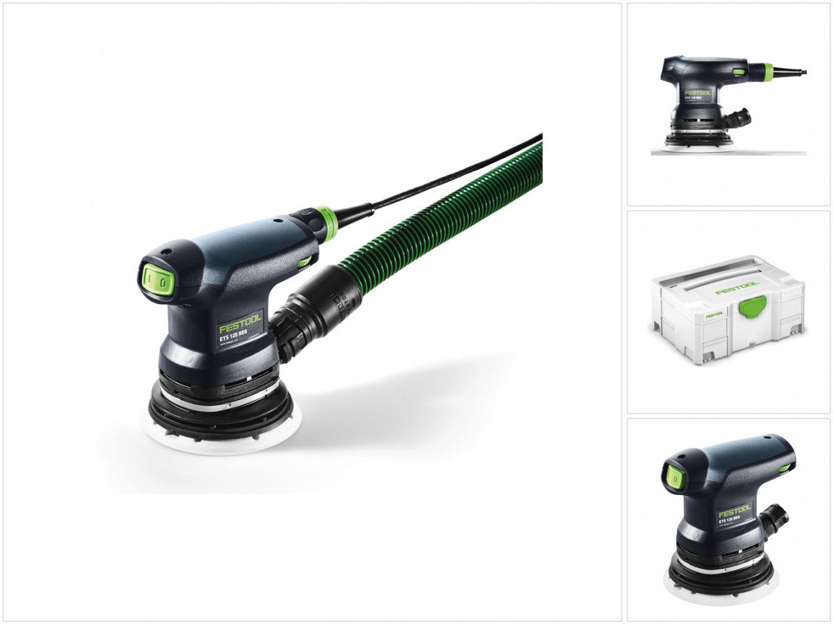 FESTOOL Exzenterschleifer ETS 125 REQ-Plus Exzenterschleifer 250W 2mm Hub 125mm im Systainer +