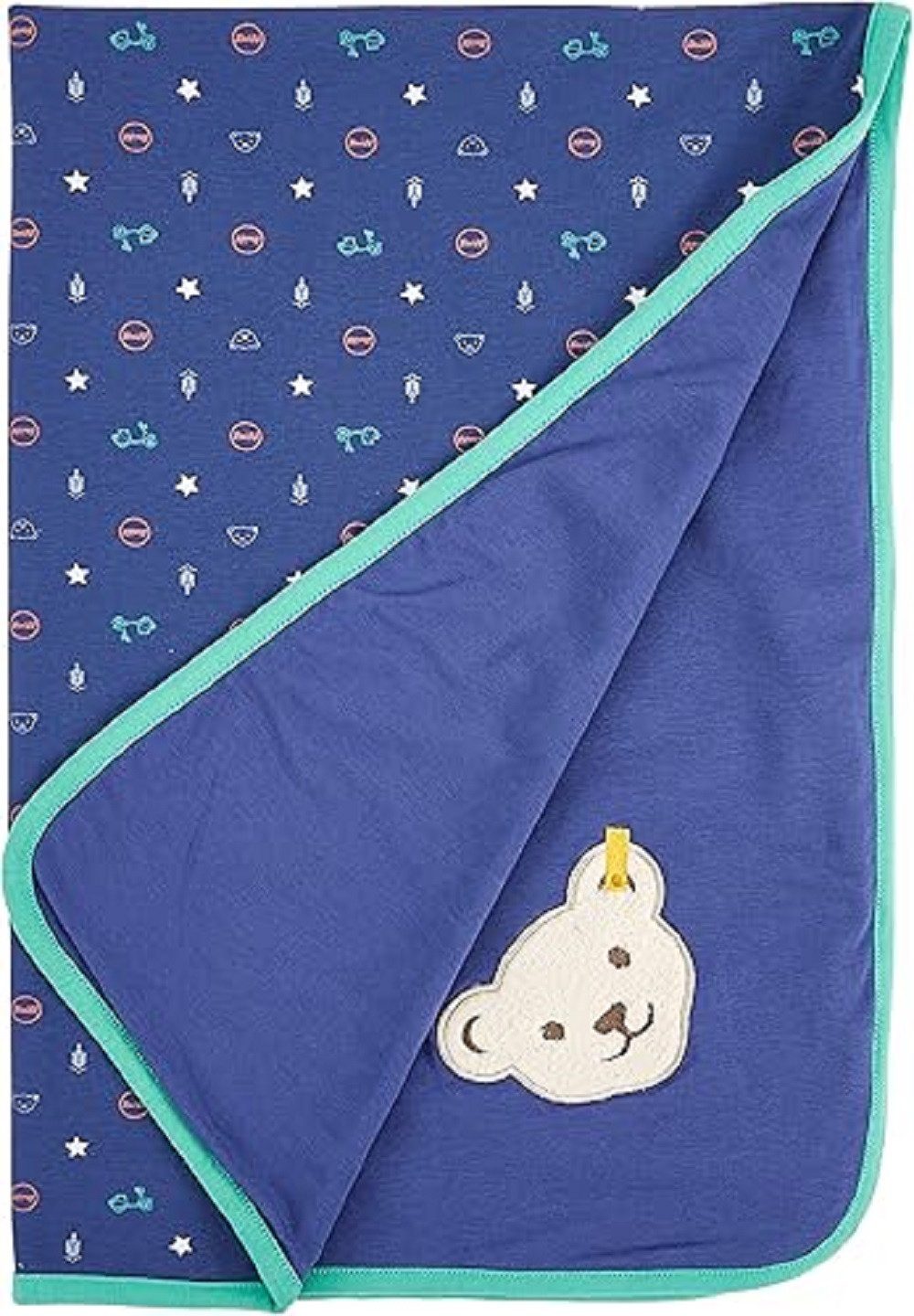 Babydecke Jungs Decke Jerseydecke 70 x 90 cm, Steiff