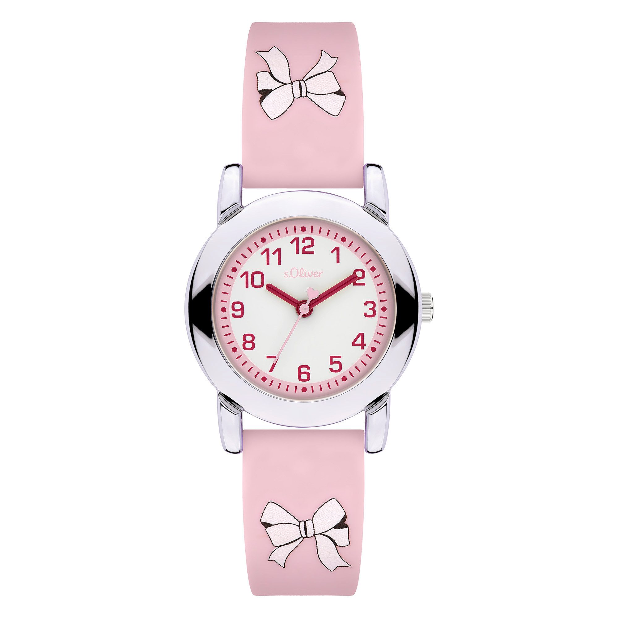 s.Oliver The Joy Time SO-4509-PQ, Armbanduhr, Silikonarmband, Kinderuhr, Mädchen, analog