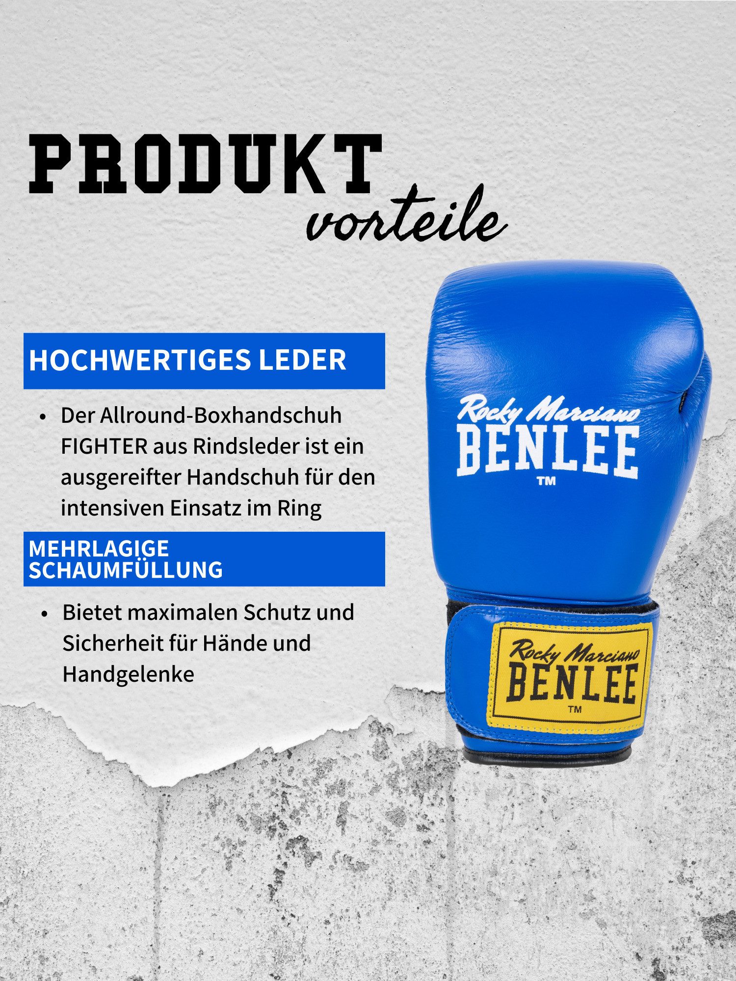 Benlee Rocky Marciano Boxhandschuhe FIGHTER (2-tlg)
