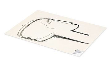 Posterlounge Wandfolie Amedeo Modigliani, Kopf im Profil, Illustration