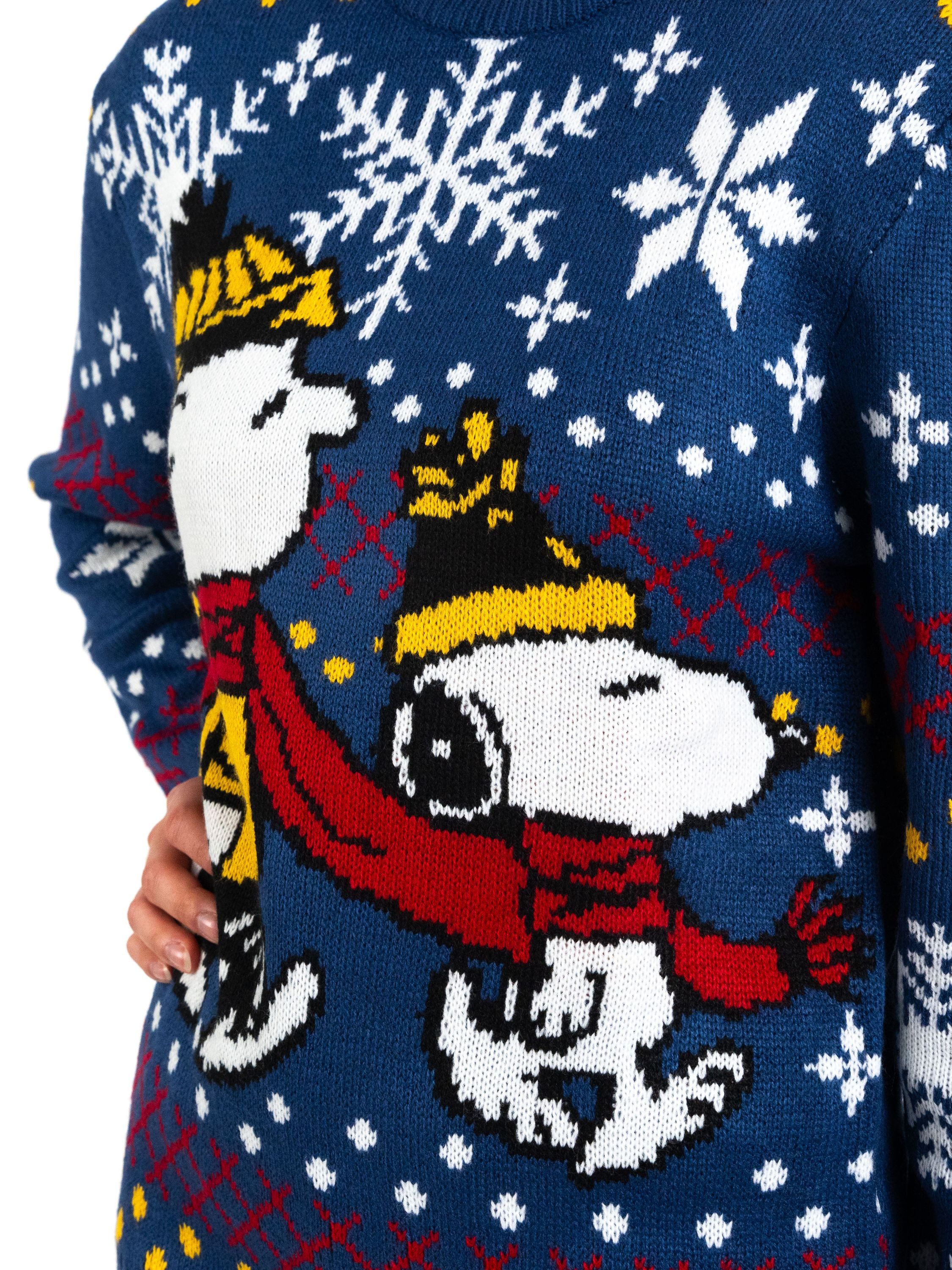 United Labels® Weihnachtspullover Peanuts Snoopy - Winter Ugly Sweater
