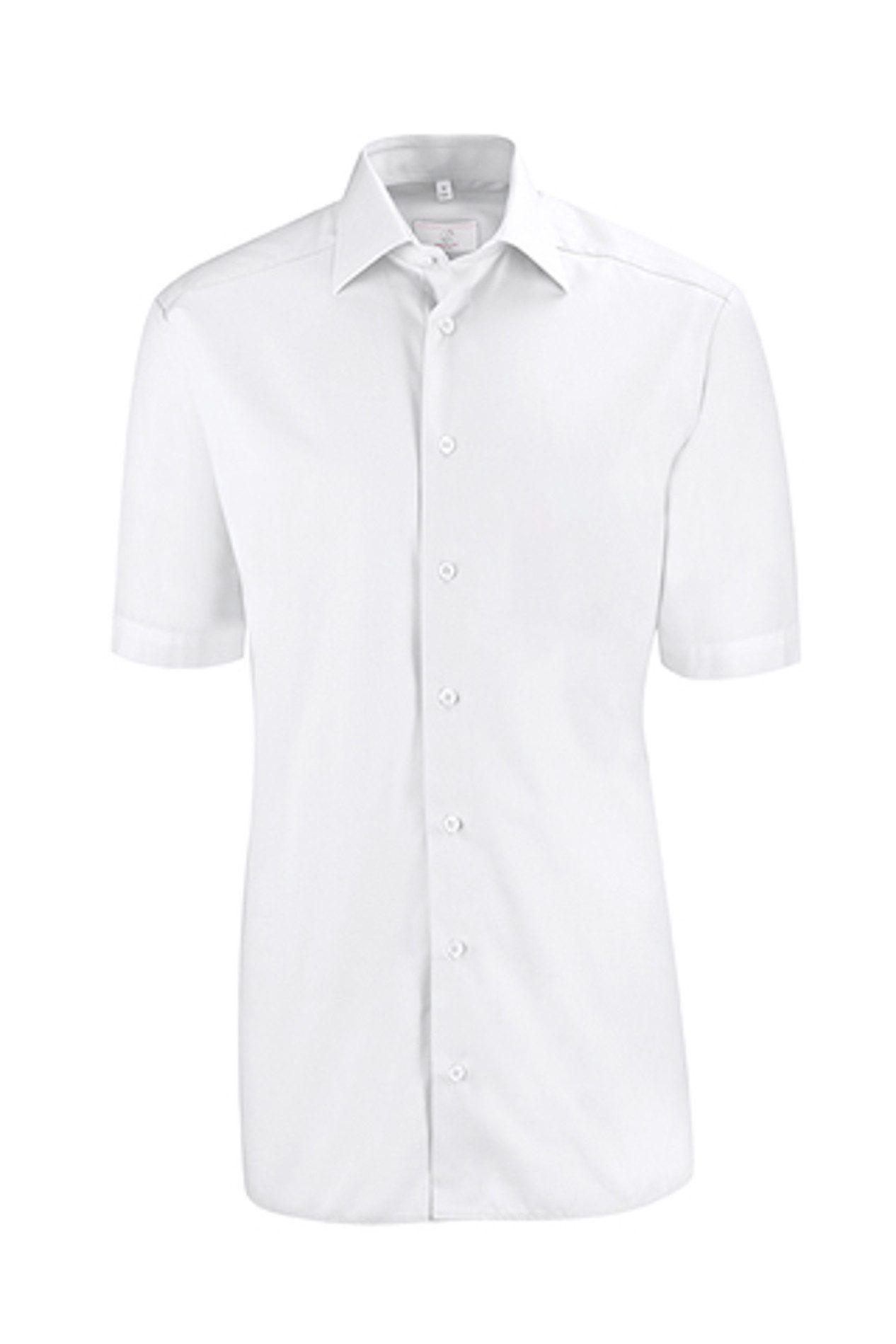GREIFF Kurzarmhemd Greiff LEASING Herren Business-Hemd Kurzarm New-Kent Slim Weiß