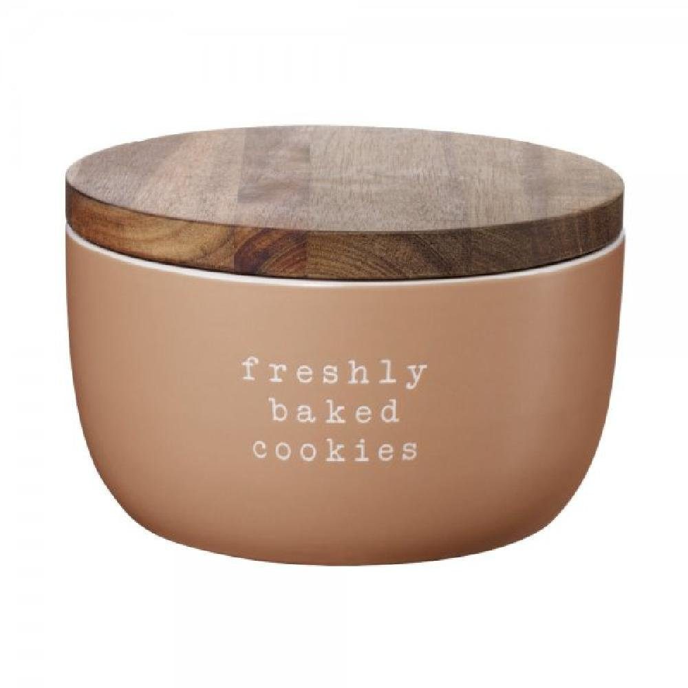 ASA SELECTION Vorratsdose Asa Aufbewahrungsdose mit Deckel hey! Freshly baked cookies Braun