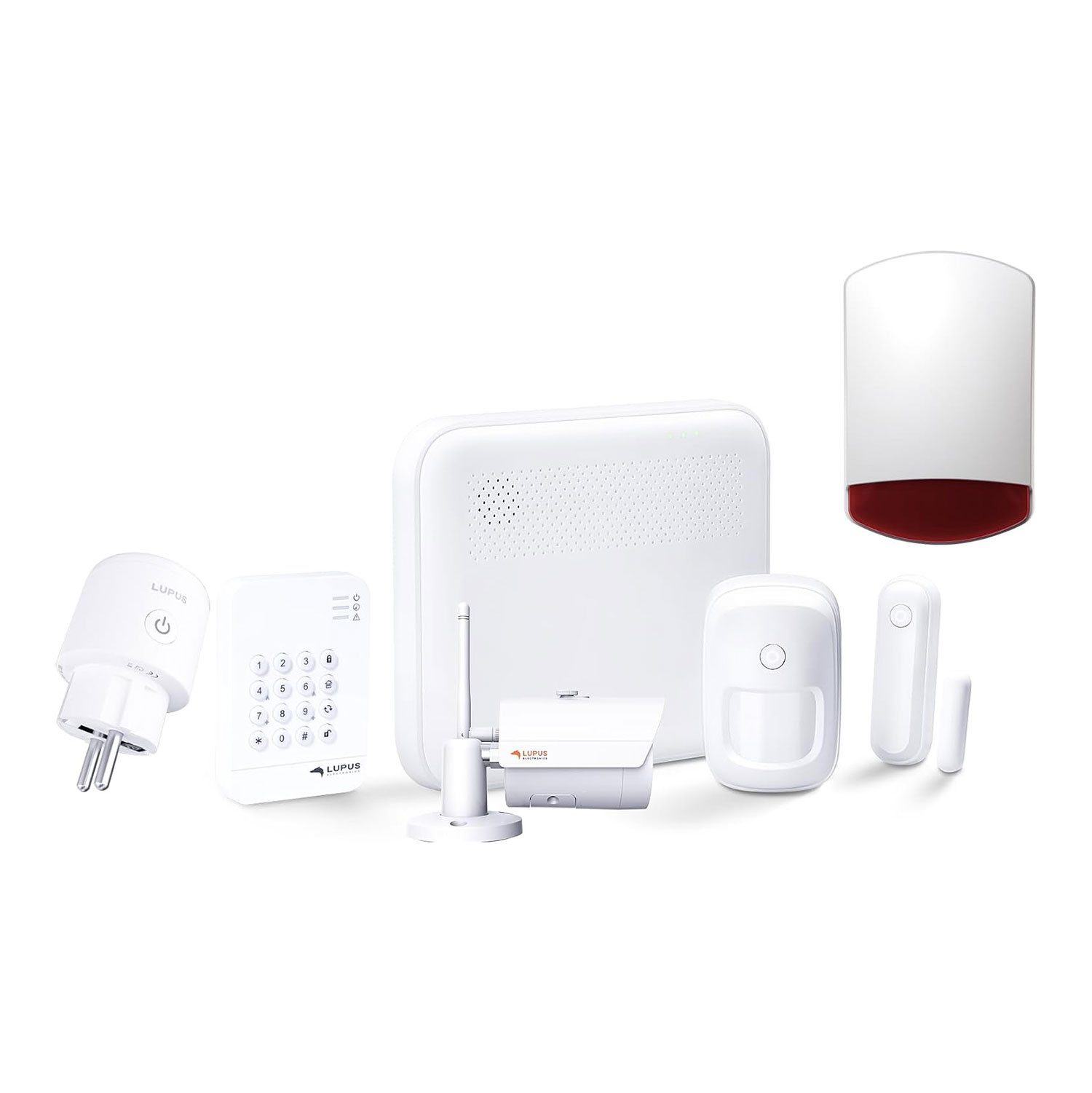 LUPUS ELECTRONICS XT1 Plus Smart Home Set Alarmanlage (Gestochen scharfe 4-Megapixel-Aufnahmen mit Personenerkennung)