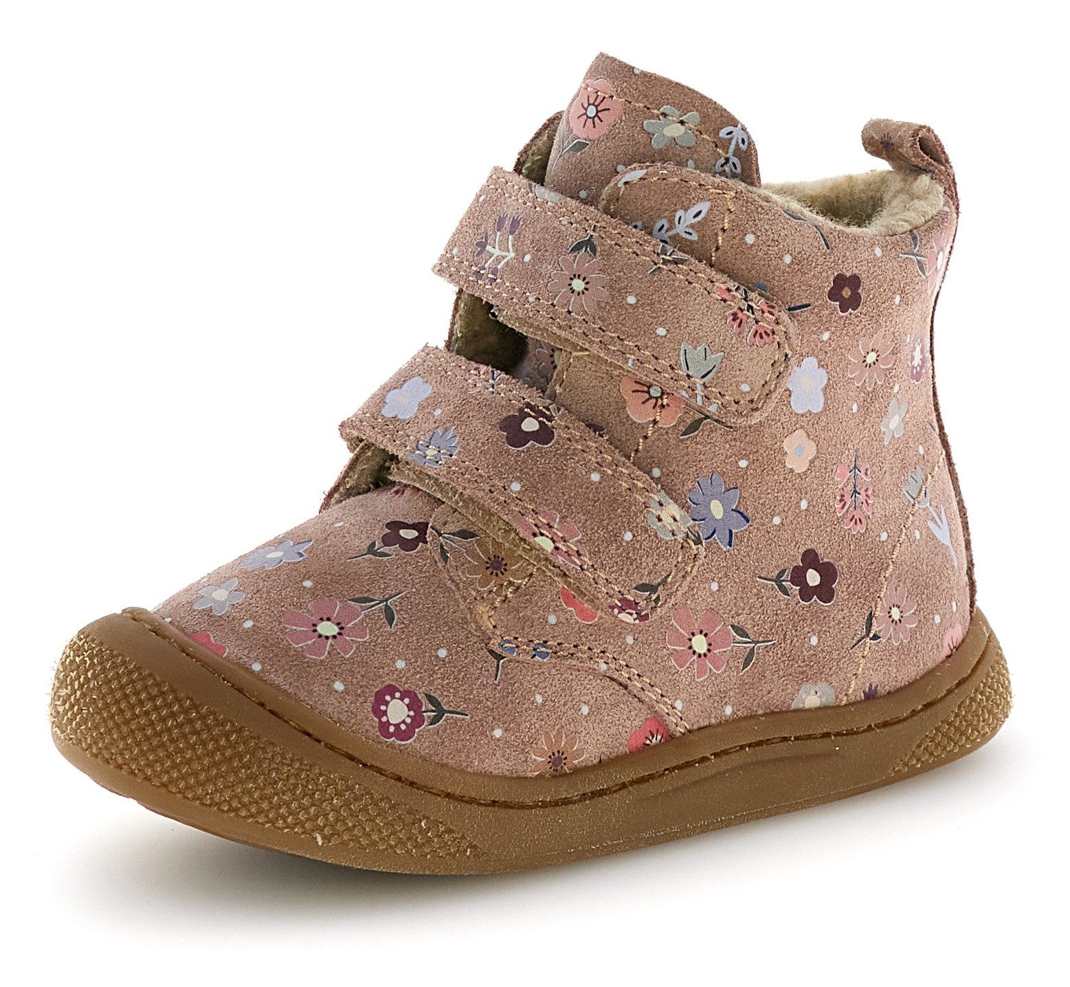 Naturino Bubble Wide Lauflernschuh Klettstiefel mit Wollfutter, Größenschablone zum Download