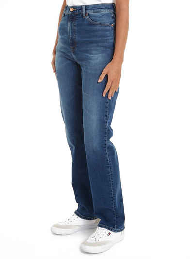 Tommy Jeans Straight-Jeans JULIE UH STR AH1280 mit Logostickerei