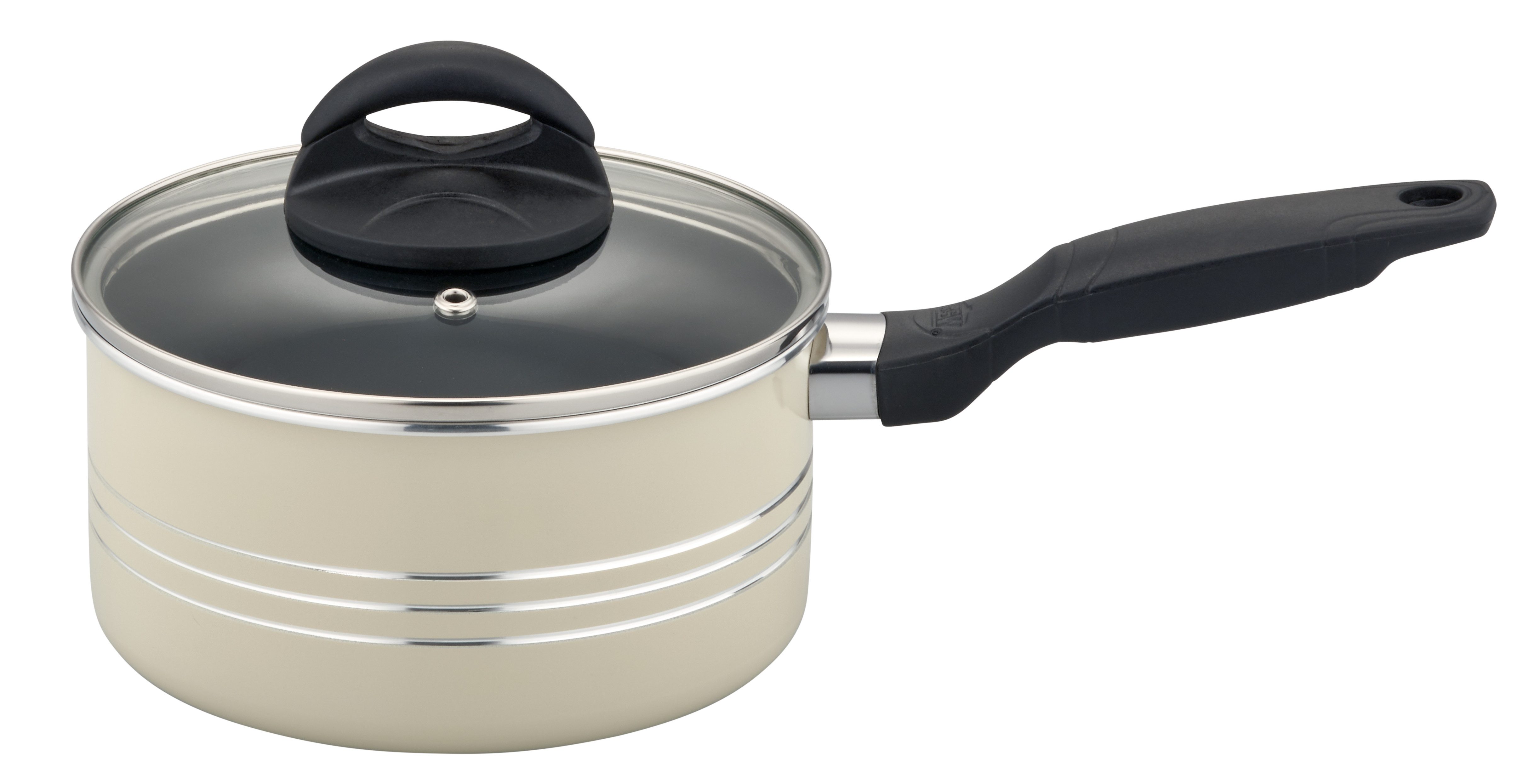 GSW Topf-Set Milano, inkl. 5-teiliges Küchenhelfer-Set, Aluminium, Kunststoff (Set, 15-tlg., je 1 Kochtopf 16/20/24cm, 1 Stielkasserolle 16cm, je 1 Pfanne 24/28cm), Kochtopf-Set mit Antihaft-Versiegelung, Induktion