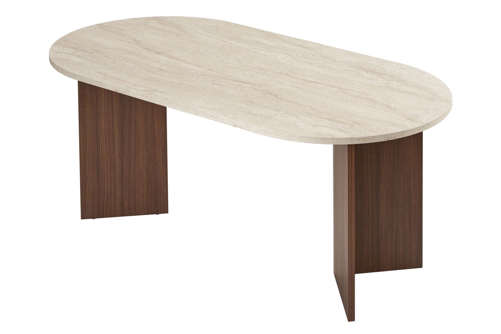 Skye Decor Esstisch Sablin Boho (1-St., 1 Tisch), modernes Design, stabile 180 x 90, Oval Tischplatte