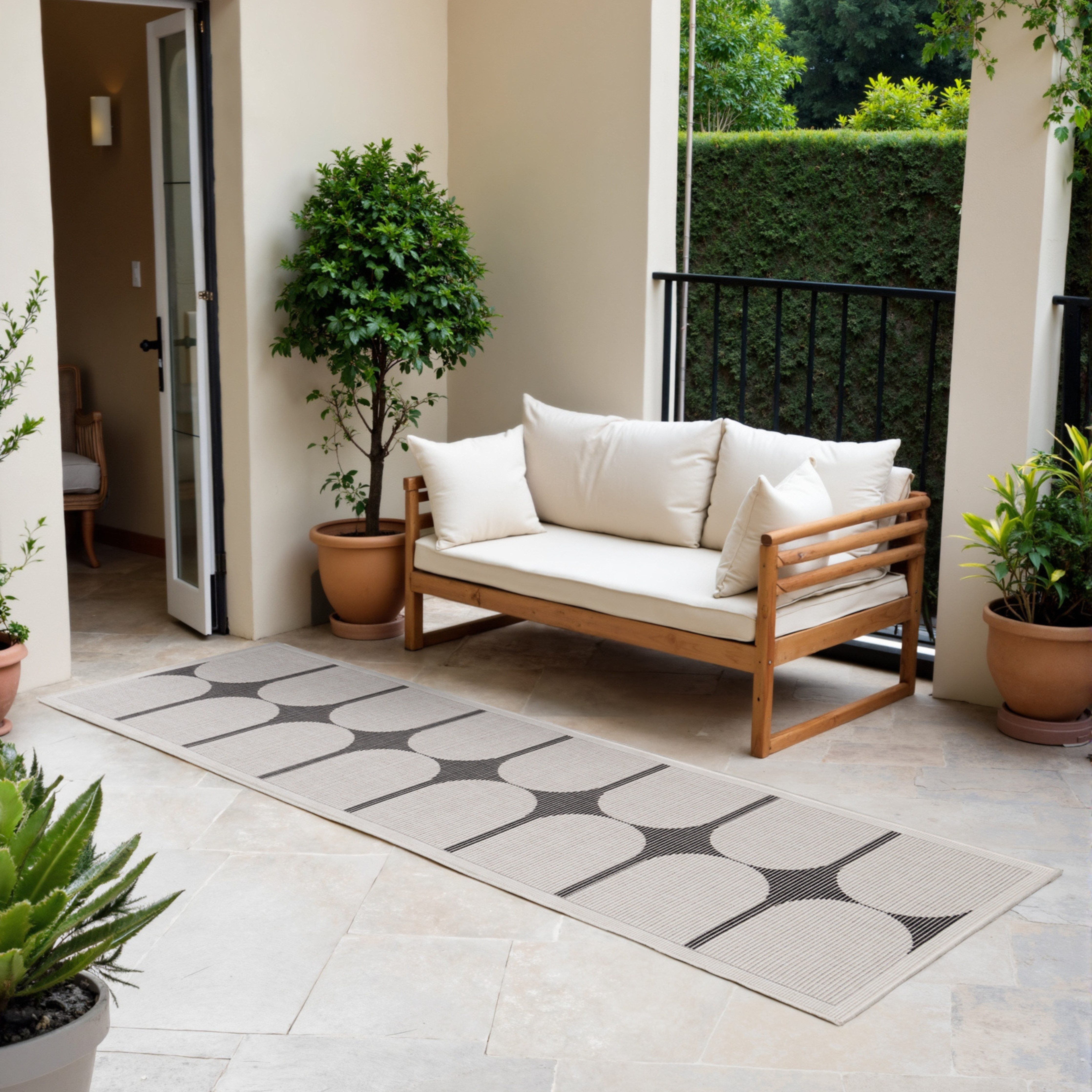 HANSE Home Outdoorteppich "Bowen Wendeteppich" rechteckig 5 mm Höhe Läufer, günstig online kaufen