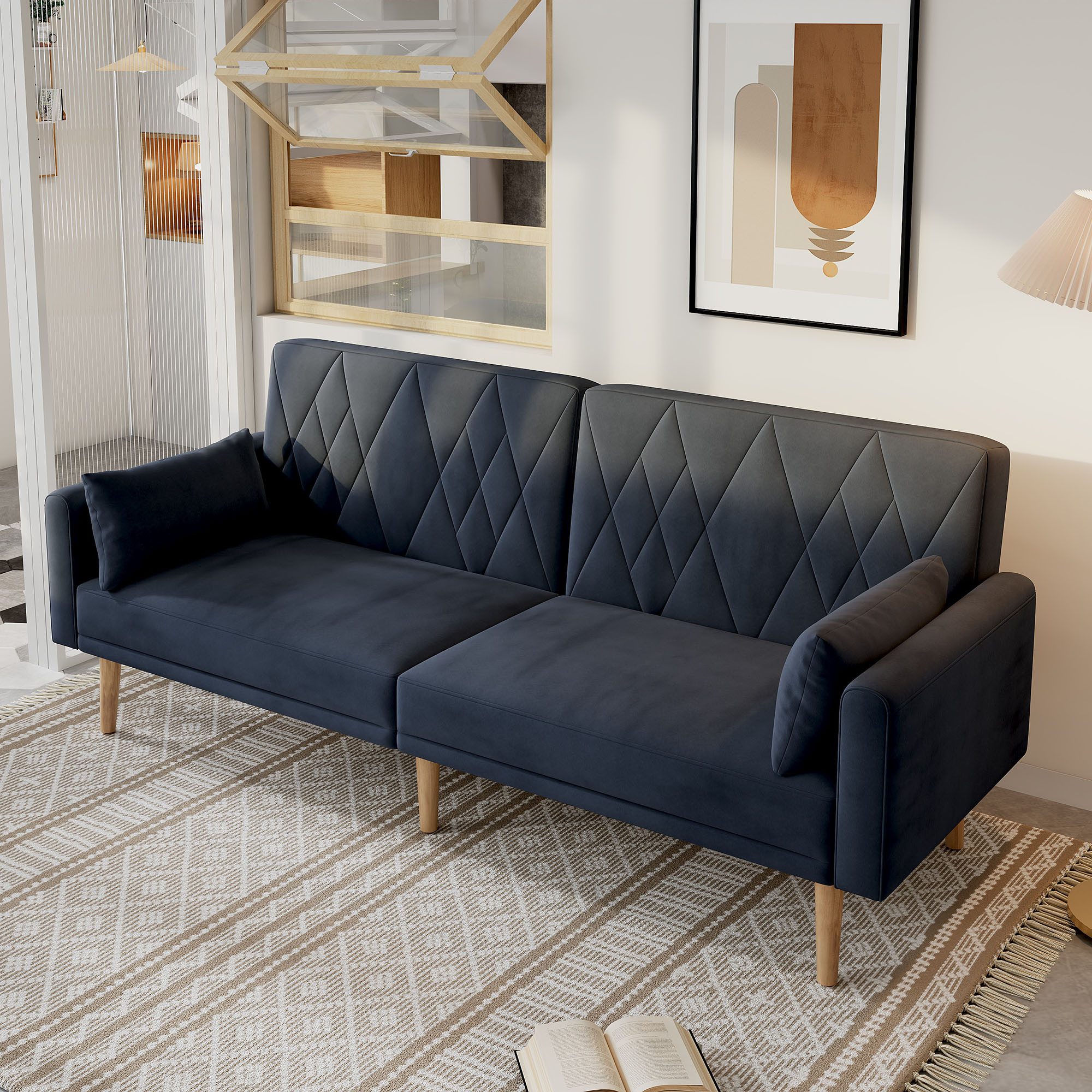 STILVORA Schlafsofa mit Schlaffunktion,Zweisitzer-Sofa Kleines Wohnzimmerso günstig online kaufen