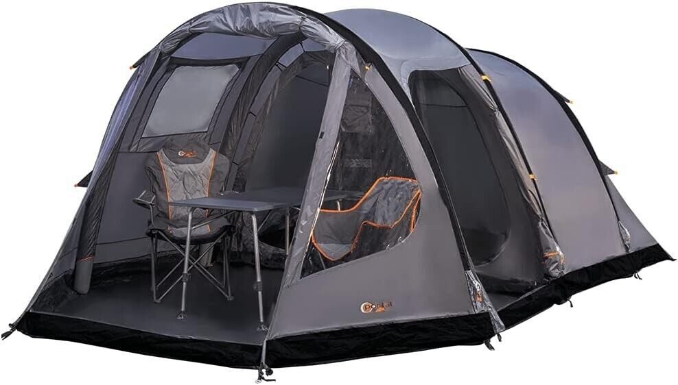 Portal Outdoor aufblasbares Zelt Kuppelzelt Zelt für 5 Personen wasserdicht Camping Alfa 5 aufblasbar, Personen: 5 (Spar-Set, mit Transporttasche und Handpumpe), inkl. Tragetasche und Handpumpe