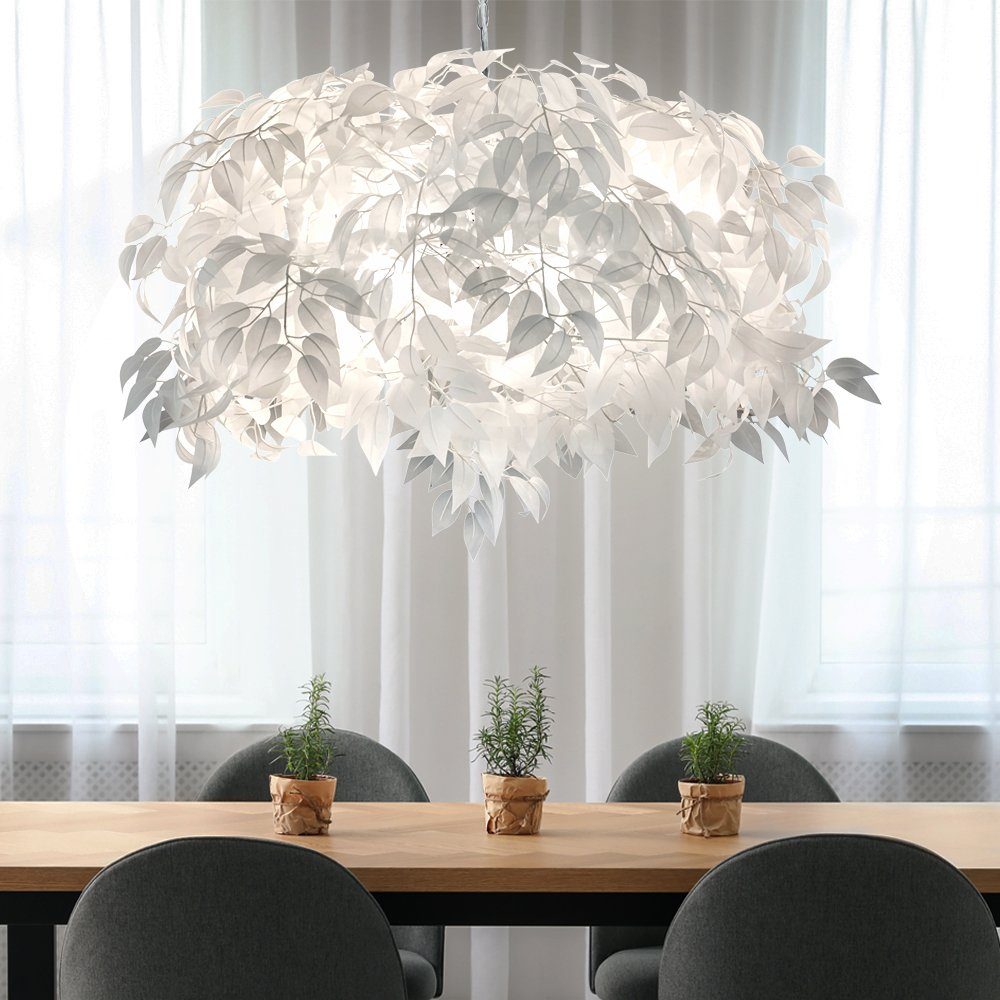 nicht Zimmer Leuchtmittel Beleuchtung Ess etc-shop Lampe Hänge Pendel inklusive, Hängeleuchte, Design Decken Blätter