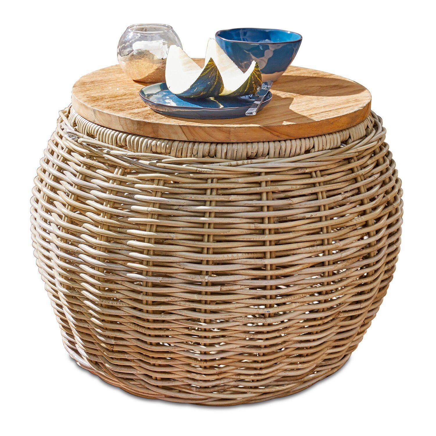 Mirabeau Gartentisch Beistelltisch Sartrouville braun