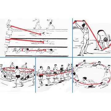 reivo Trainingsband Widerstandsband Lang, 8 m, Schnelle Montage durch praktische Schnellverschlüsse