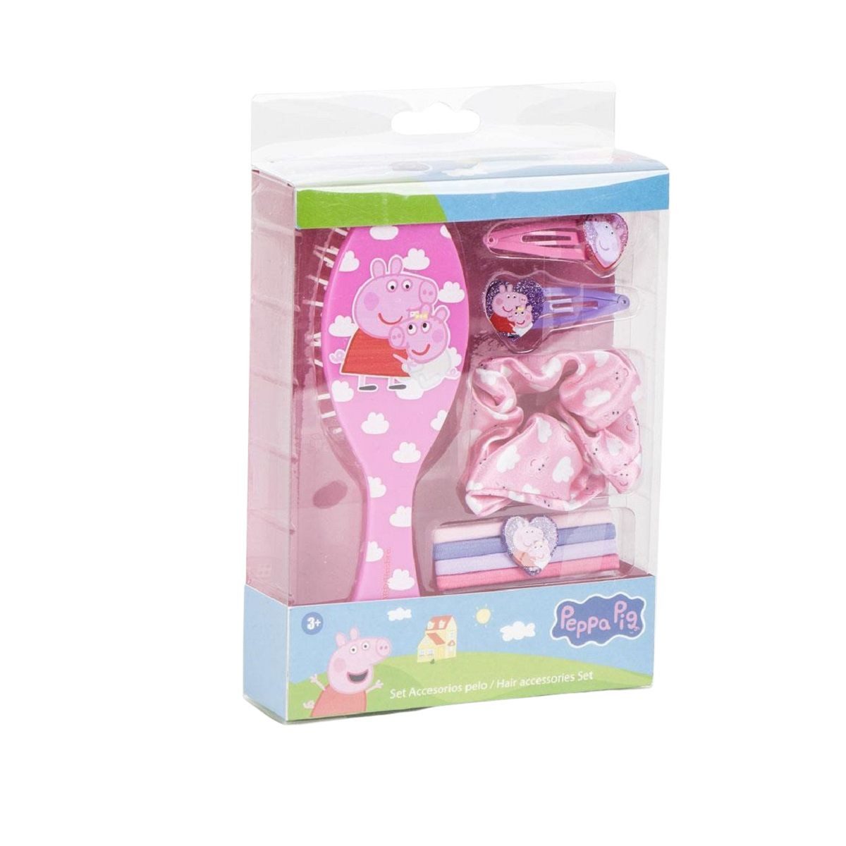 Peppa Pig Haarbürste Kinder Beauty Set mit Haarbürste und Zubehör für kreatives Styling
