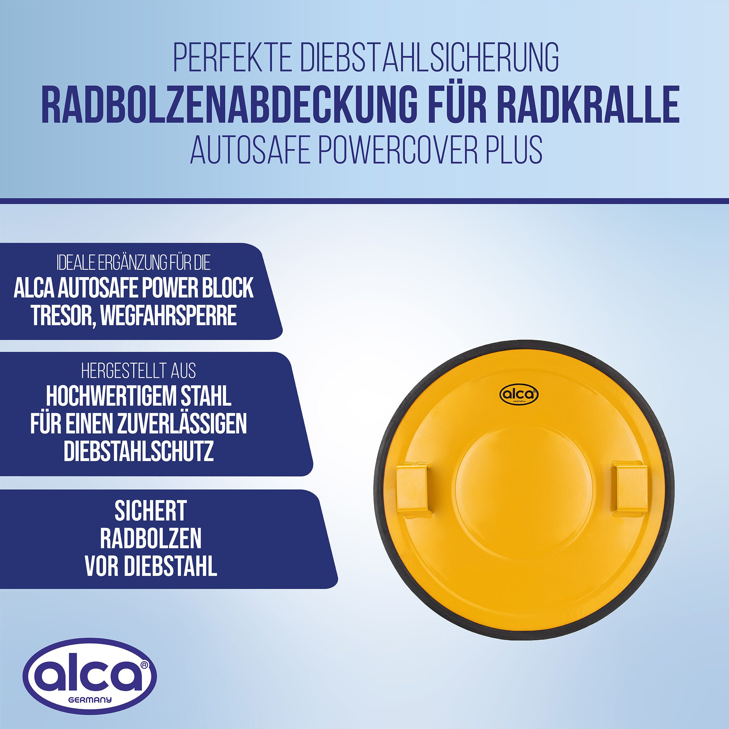 alca Radkralle Radbolzenabdeckung Ersatz für alca Radkralle M & XL Tresor Ø 30cm (1-tlg)