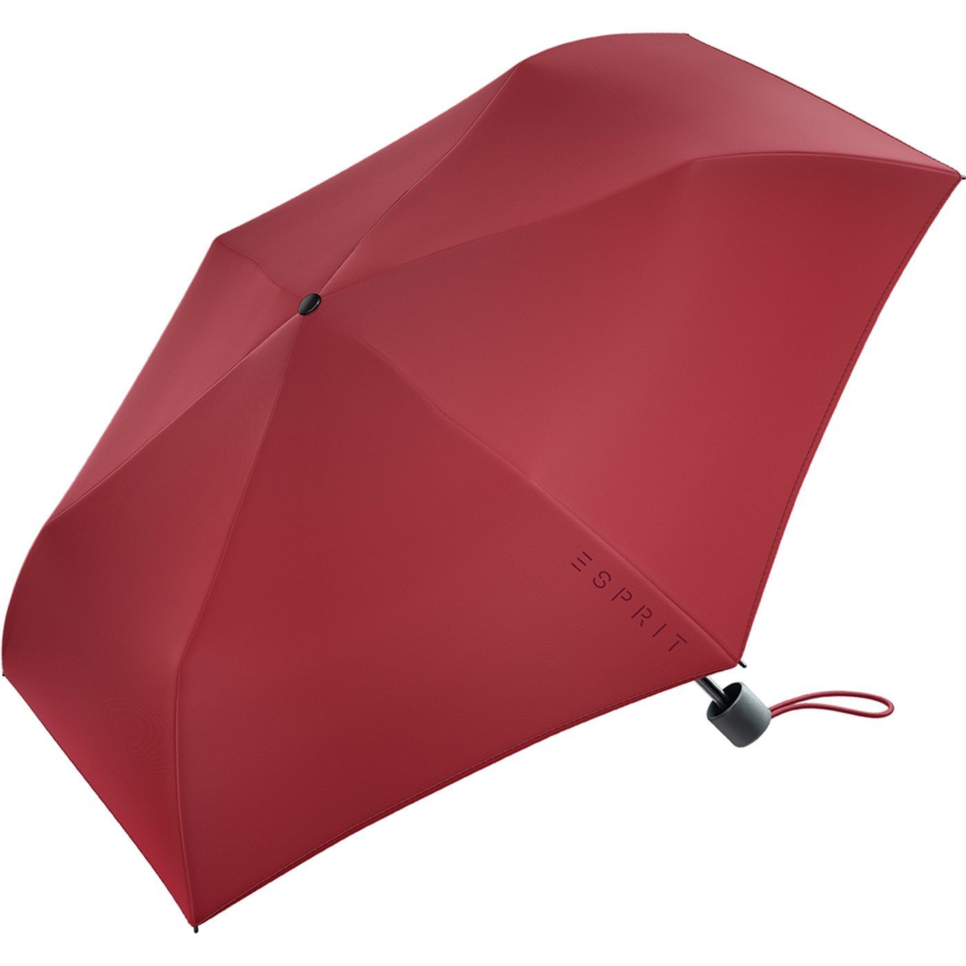 perfekt rot für klein Slimline Mini Taschenregenschirm leicht, Esprit jede Schirm Handtasche