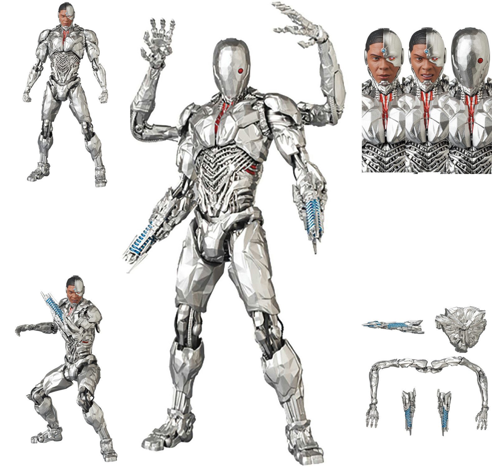Medicom Actionfigur ZACK SNYDER'S JUSTICE LEAGUE CYBORG MAFEX ACTIONFIGUR