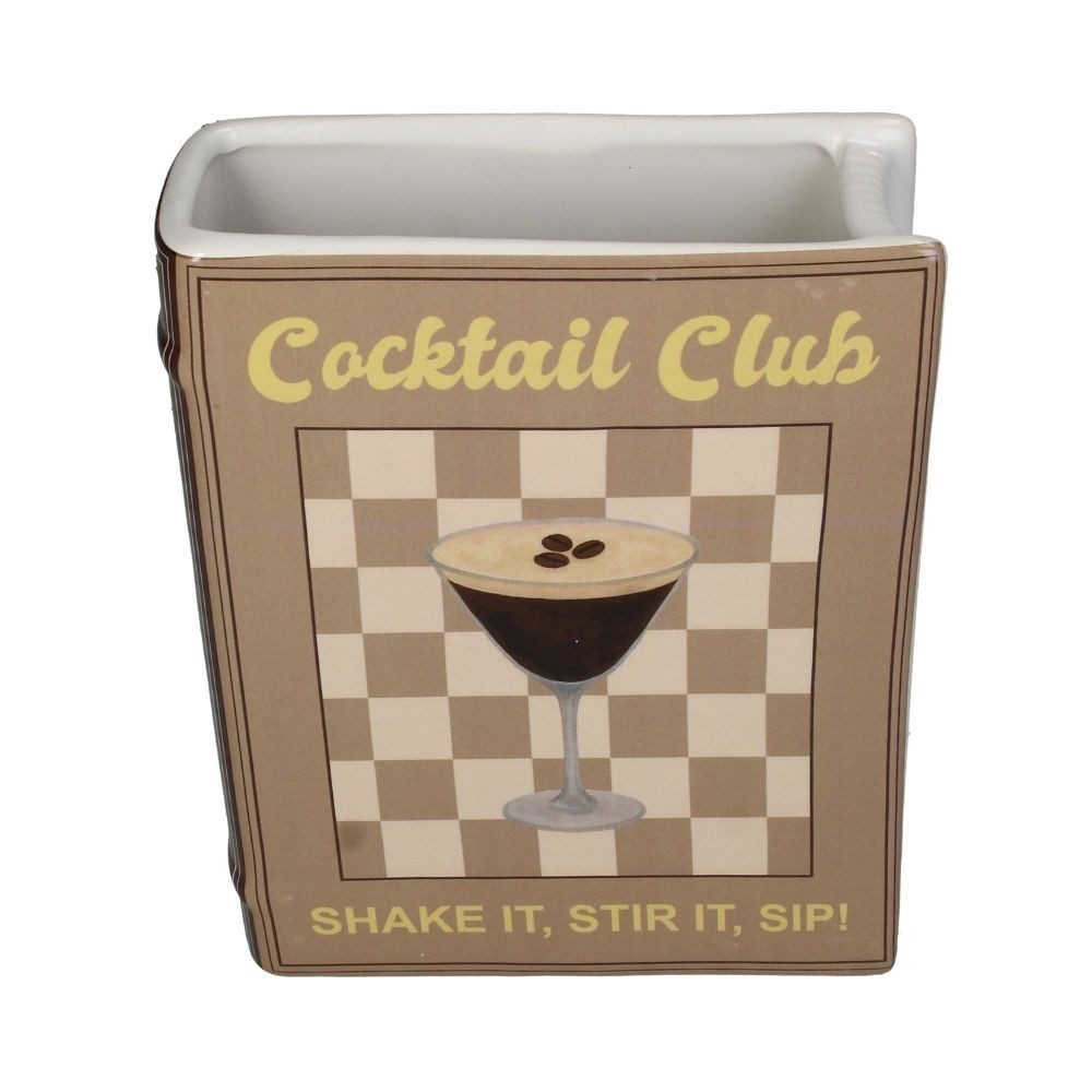 Kersten BV Dekovase Vase Buch, Dolomite - Espresso Martini (1 St)