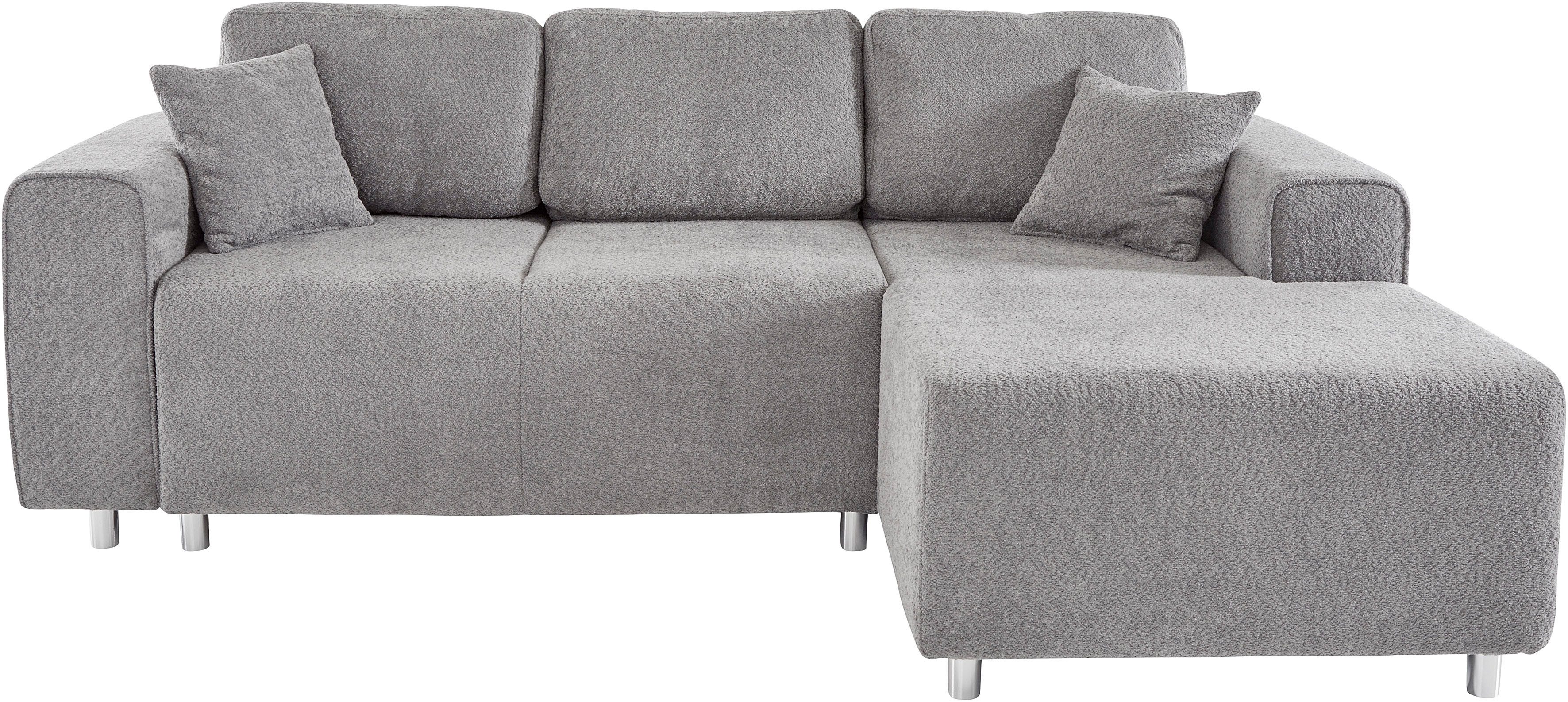 Guido Maria Kretschmer Home&Living Ecksofa Györ, L-Form, wahlweise mit Bettfunktion und Bettkasten incl. 2 Zierkissen. Reduzierter Preis € 929,99. Unverbindliche Preisempfehlung € 989,00