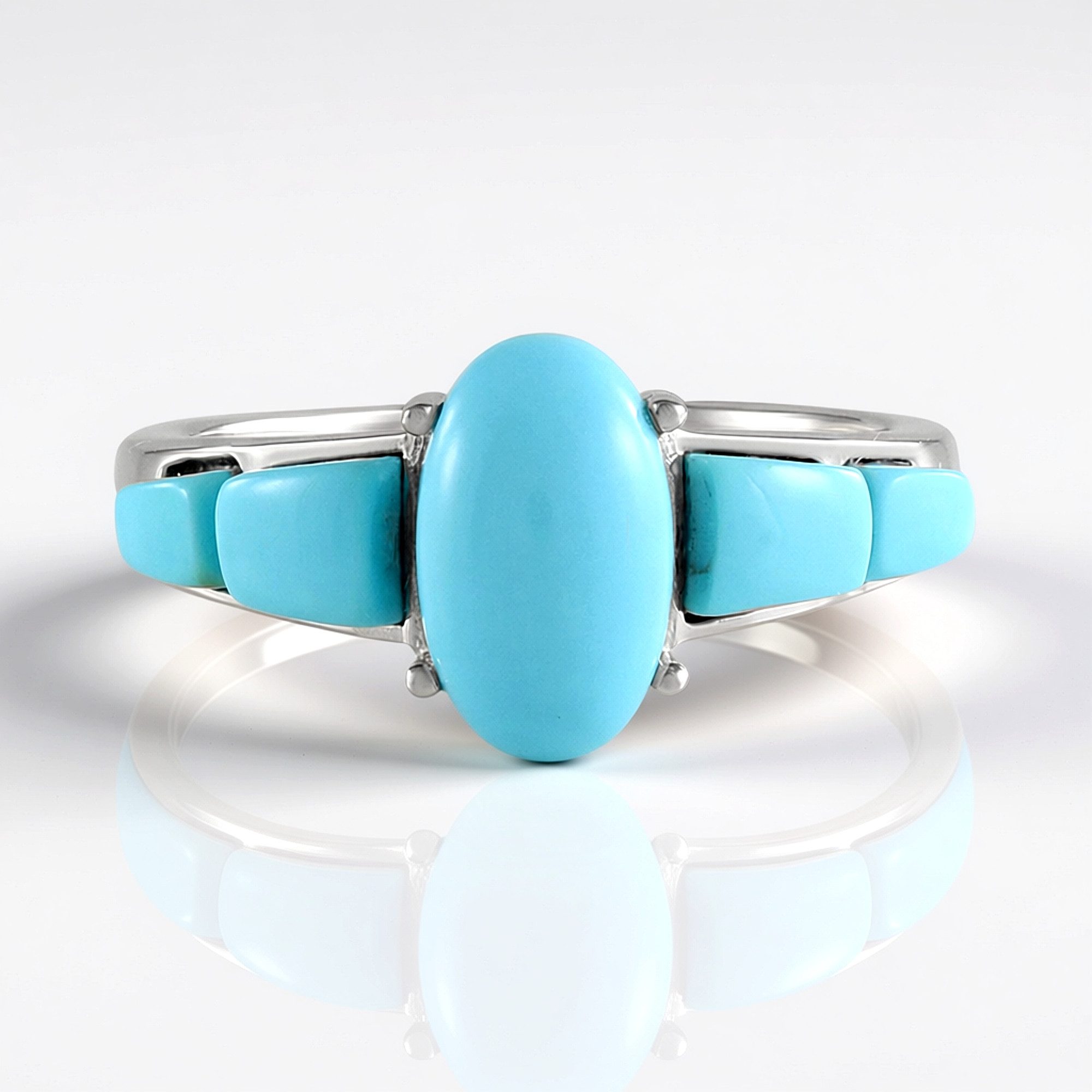 Cavill Silberring Dornröschen Türkis Silber Ring (1-tlg)