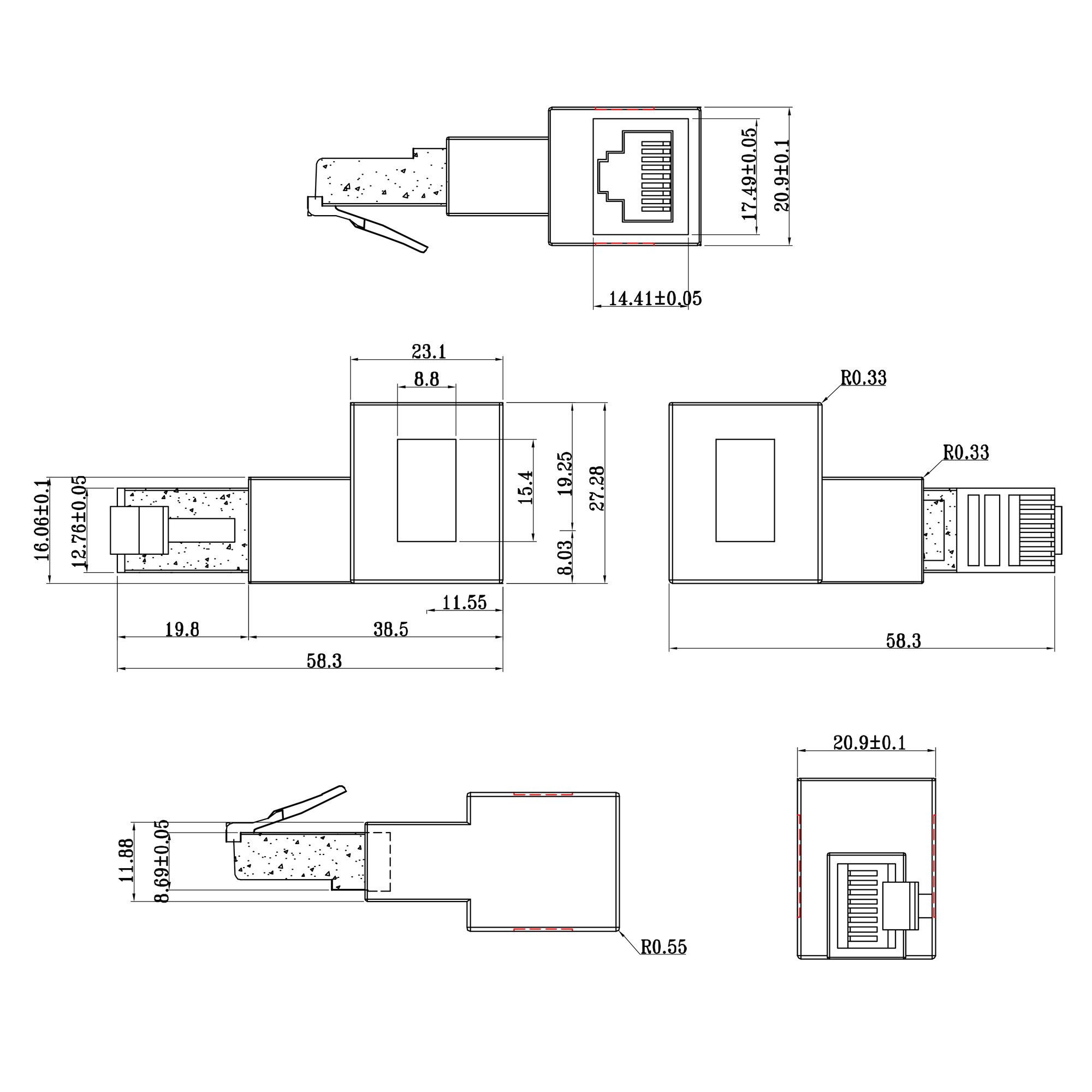 Inline TV-Kabel