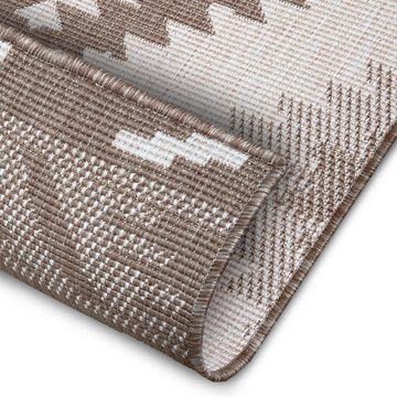 Teppich In- & Outdoor Wendeteppich Malibu Beige Creme, NORTHRUGS, rechteckig, Höhe: 5 mm