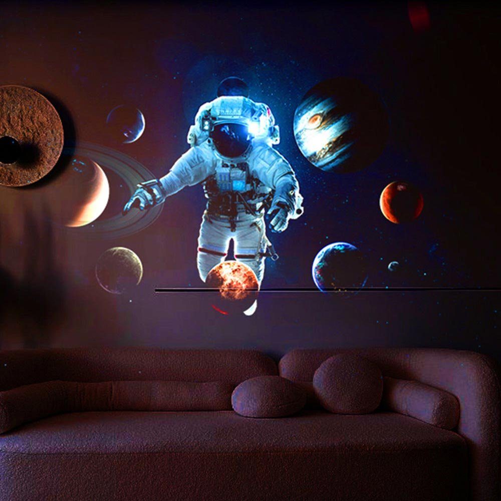 MUPOO LED-Sternenhimmel LED Nachtlicht Projektor Beamer Sternenprojektor, LED Sternenhimmel Kinder,Erwachsene,Schlafzimmer,Party,Galaxie Außerirdische, 360°-Drehung USB-Ladung,für