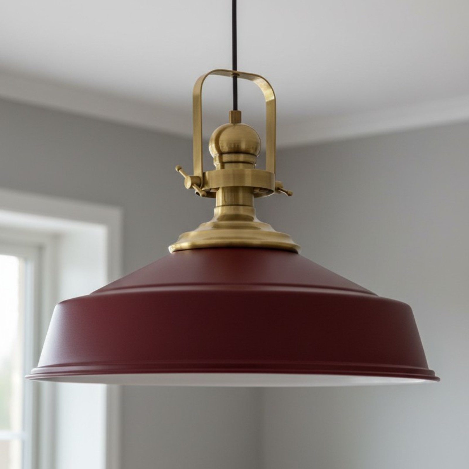 Bamyum Pendelleuchte Bamyum Pendelleuchte I Aslet l Ø41 cm E27 Metall Vintage Lampe, ohne Leuchtmittel