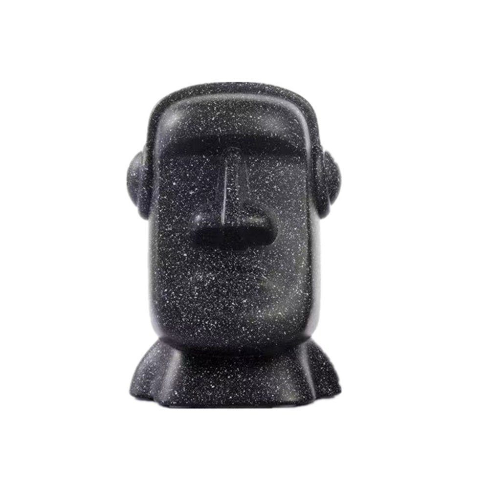 MOUTEN Osterinsel-Moai-Porträt-Ornament, Bluetooth-TF-Karten-Lautsprecher Bluetooth-Lautsprecher schwarz