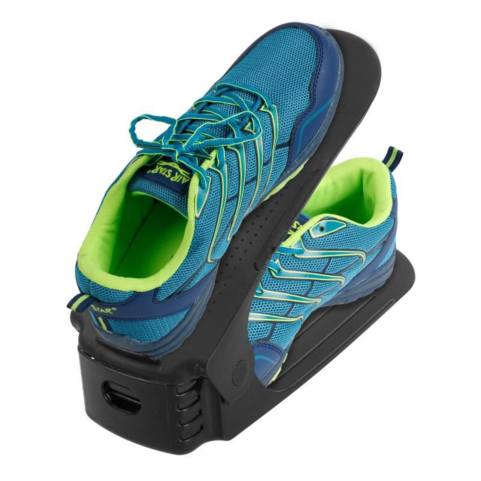 Regal Schuhorganizer 12er-Set schwarz Schuhstapler Schuhregal Schuhhalter