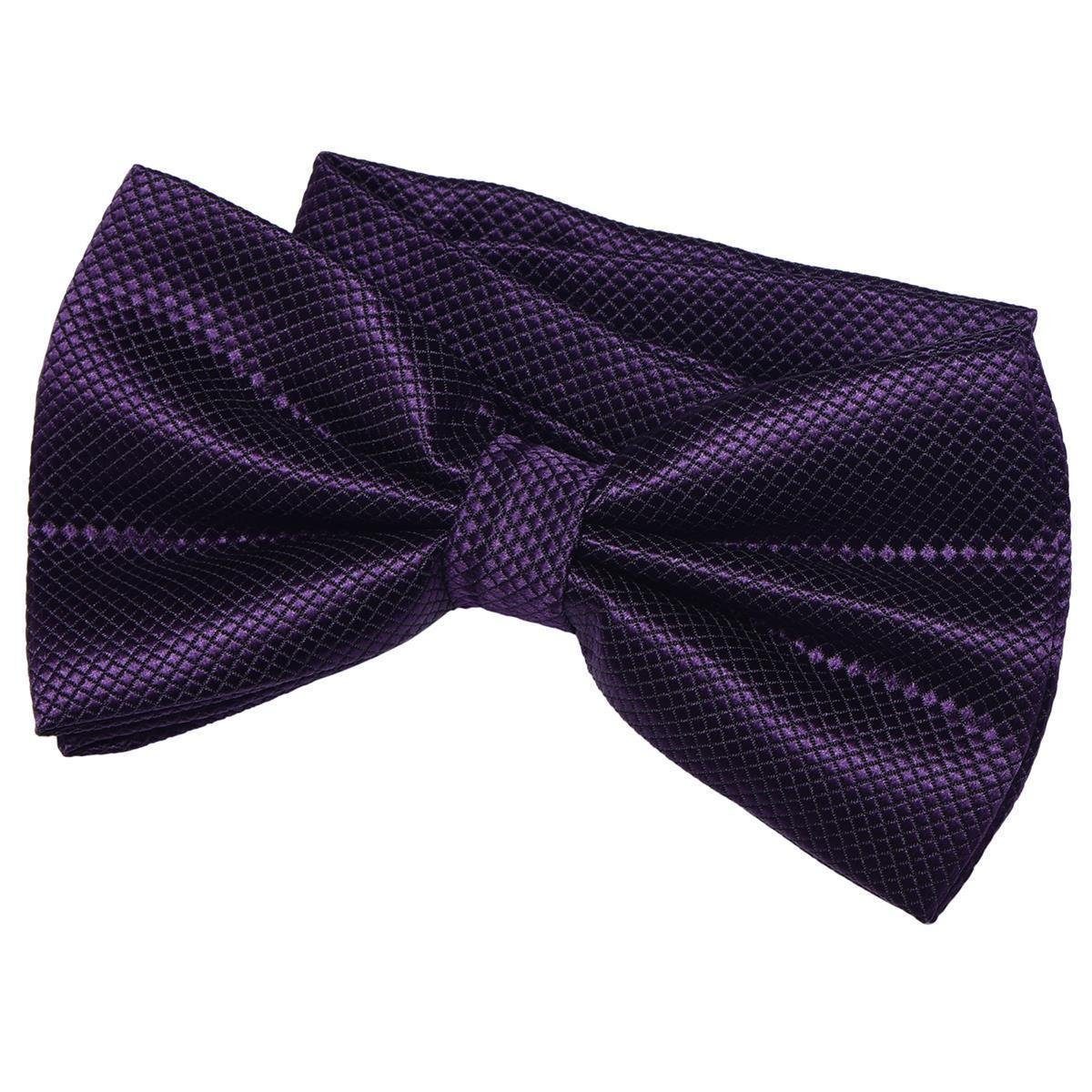 DonDon Fliege DonDon Herren Fliege 12 x 6 cm gebunden (Packung, 1-St) bereits gebunden, verstellbar, Seidenlook