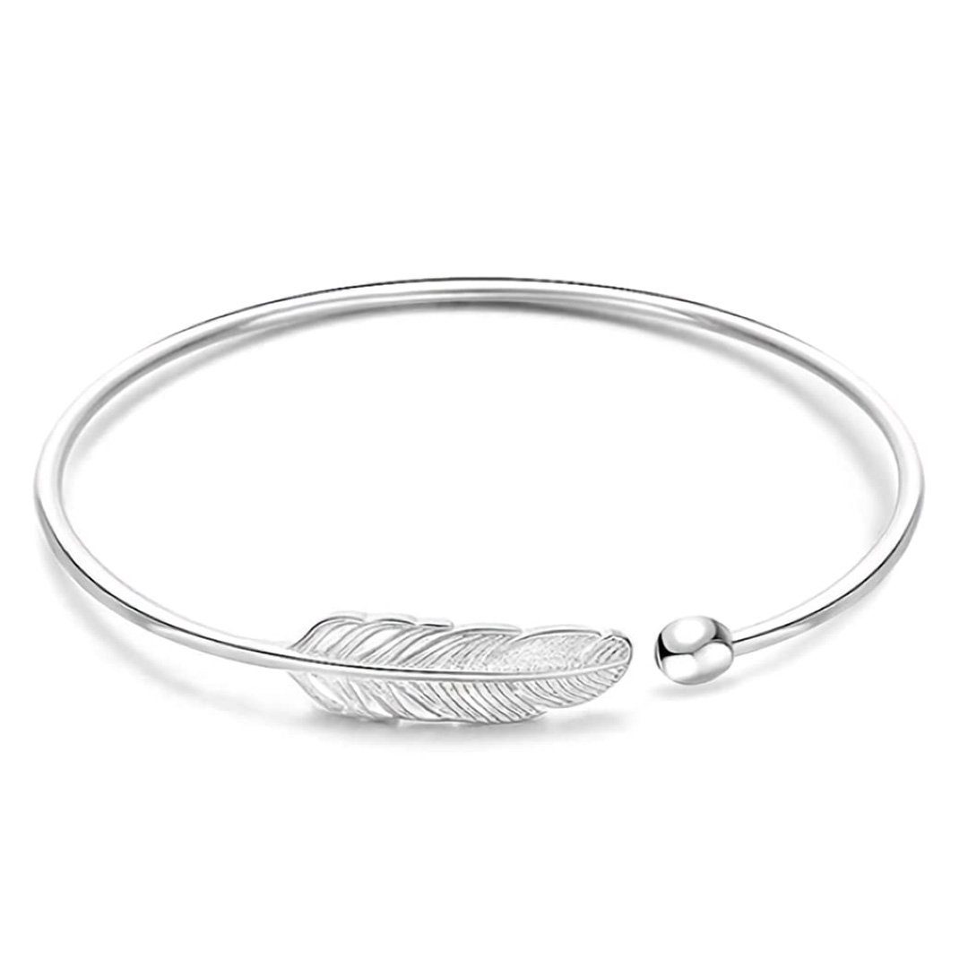 BEARSU Armspange »Damen-Armband aus 925er-Sterlingsilber, Blatt-Design,  Öffnung, Armreif, Geschenk, trendiger Schmuck, Accessoires für Frauen und  Mädchen« (1-tlg) online kaufen | OTTO