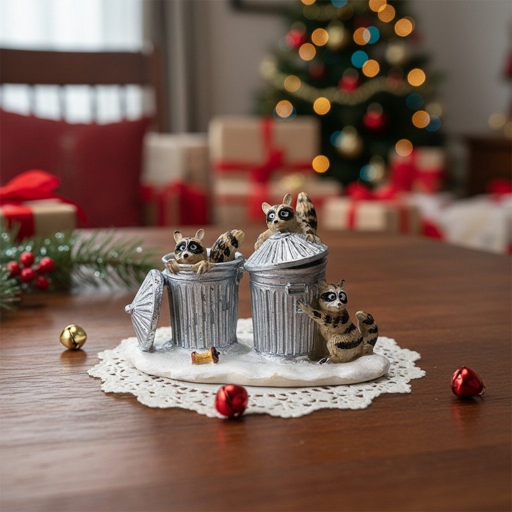 LeMax Weihnachtsdorf Waschbären / Trash Bandits 42878
