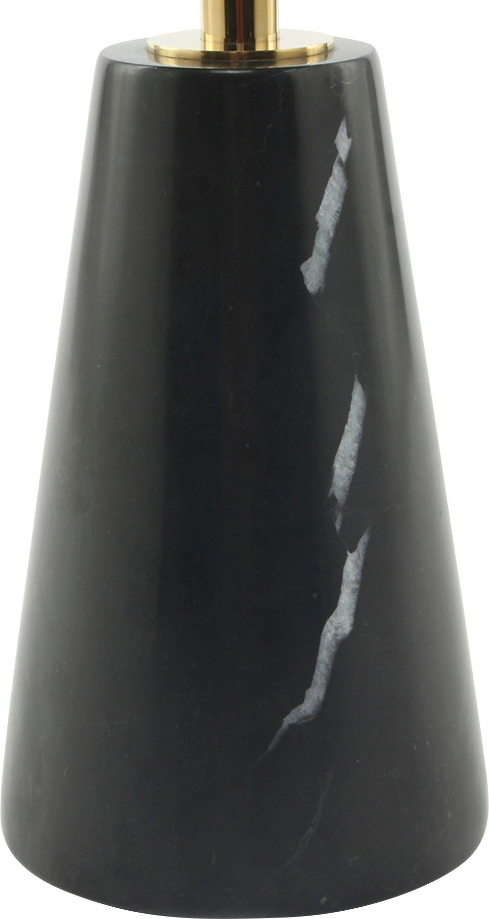 Kayoom Beistelltisch Rocio, Stabiler Gestell und Schwarz Edelstahl Ablagefläche Marmorfuß, aus runde
