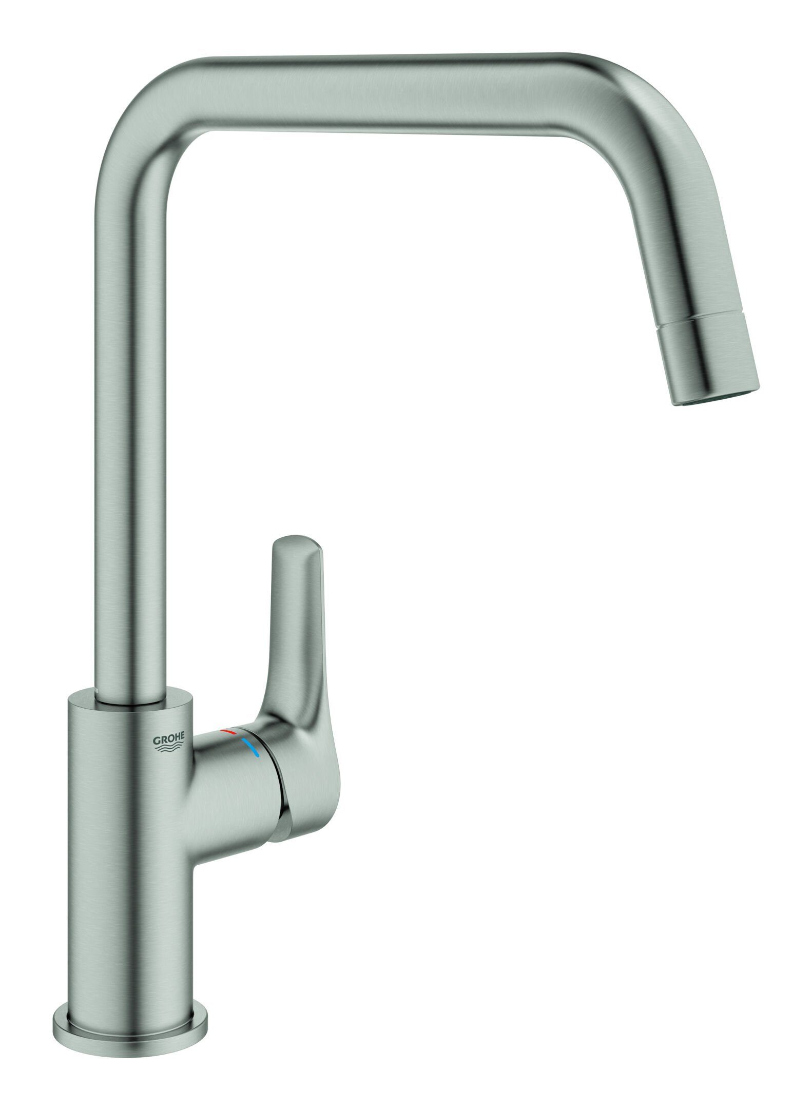 Grohe Küchenarmatur Eurosmart Einhand-Spültischbatterie hoher Auslauf - Supersteel